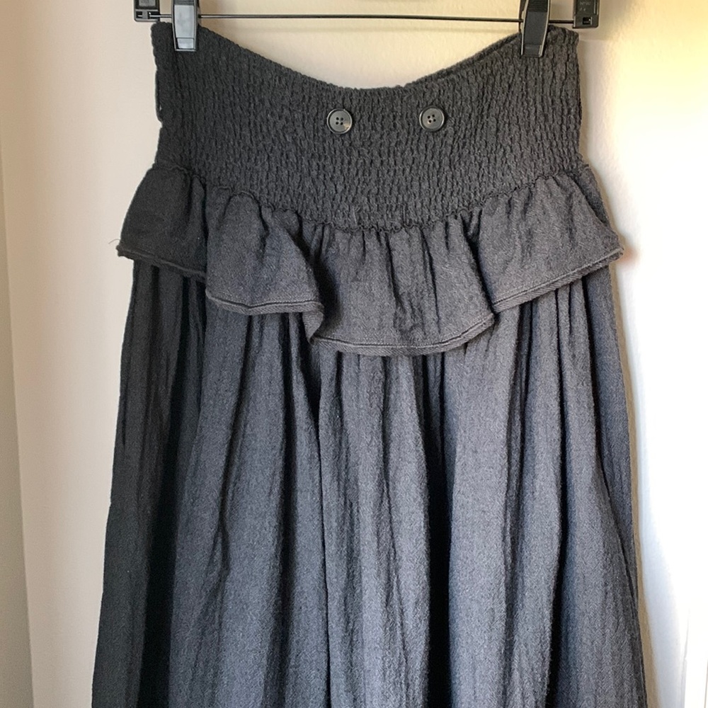 Long Smocked Waist Skirt Size 40 New